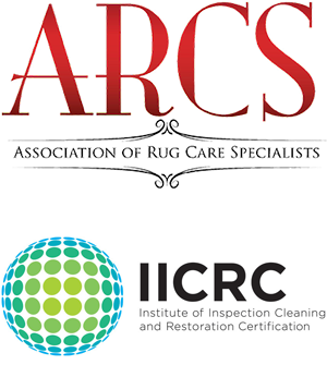 ARCS & IICRC Logos - Area and Oriental Rug Care